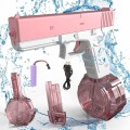 różowy elektryczny pistolet na wodę dla dziewczynki