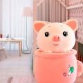 maskotka świnka w kubku