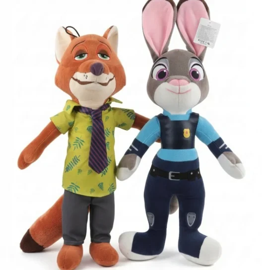 zestaw maskotek zootopia judy hopps i nick wilde zwierzogród