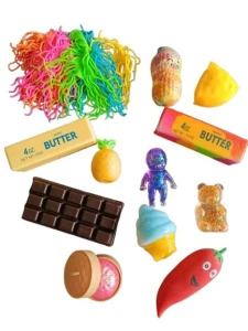 Zestaw 12 gniotków sensorycznych squishy