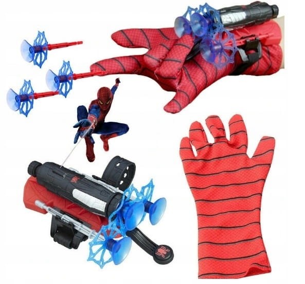 spiderman rękawica strzelająca strzałkami