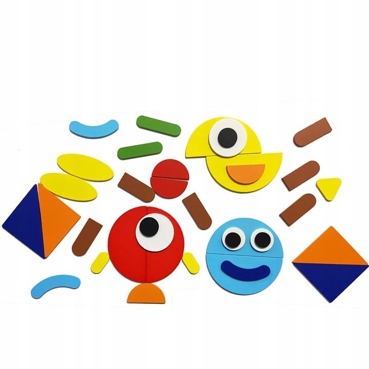 drewniane puzzle montessori