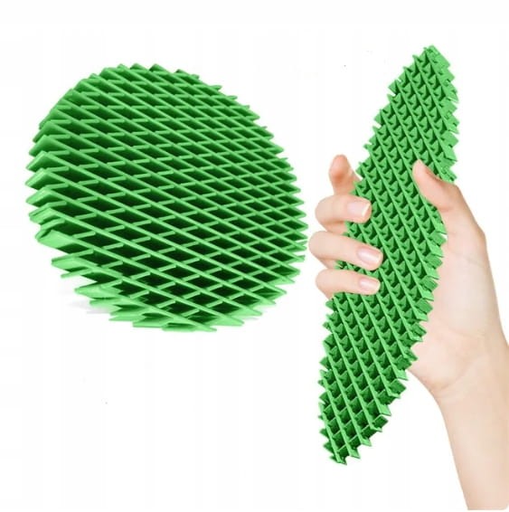 fidget worm do rozciągania uciekający robak zielony