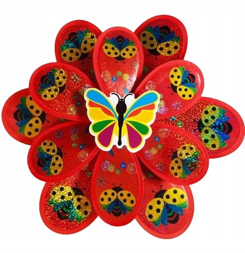 motylek wiatraczek ogrodowy dla dzieci kolorowy