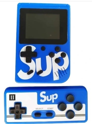 niebieski sup konsola retro