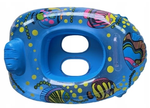 pontonik koło dmuchane dla dzieci niebieskie