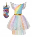 tęczowa sukienka kostium dla dziewczynek