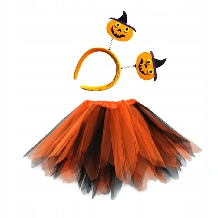 kostium na halloween spódniczka i opaska